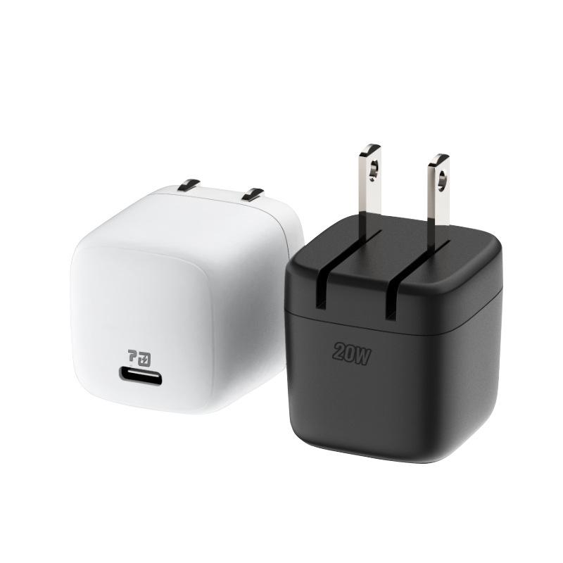 מטען מתקפל 20W PD מוסדר בארה"ב מתאים לטעינה מהירה של Apple iPhone 14/15 ראש טעינה של Apple אישור ETL