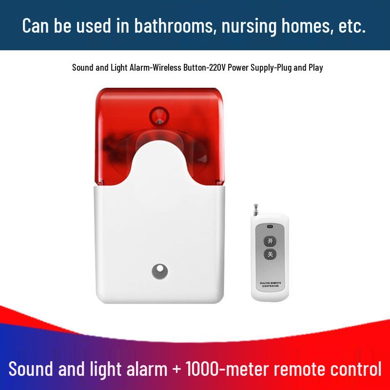220V Bathroom Emergency Call Alarm for Disabled Toilets with Remote Control