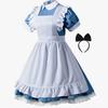 Light Music Girl Maid Cosplay Costume with Alice Lolita Theme Anime Cosplay