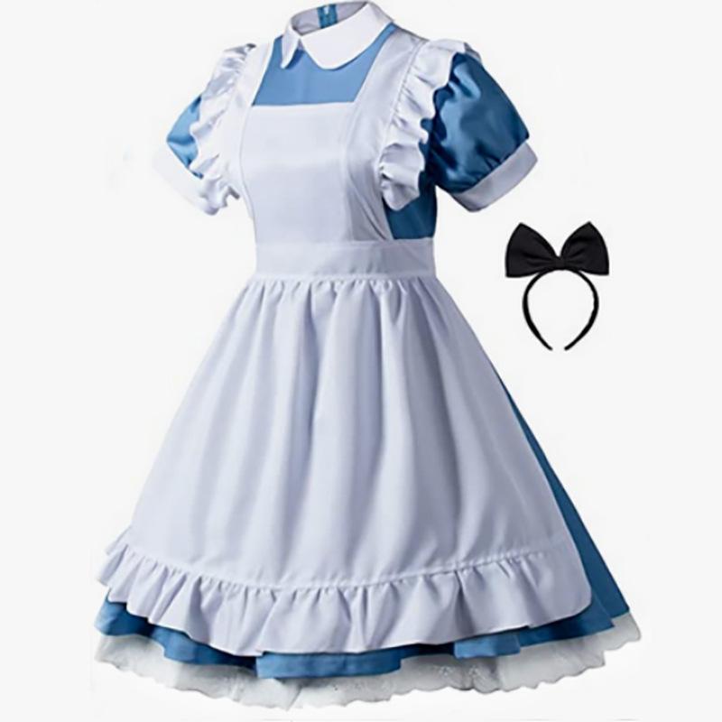 Light Music Girl Maid Cosplay Costume with Alice Lolita Theme Anime Cosplay