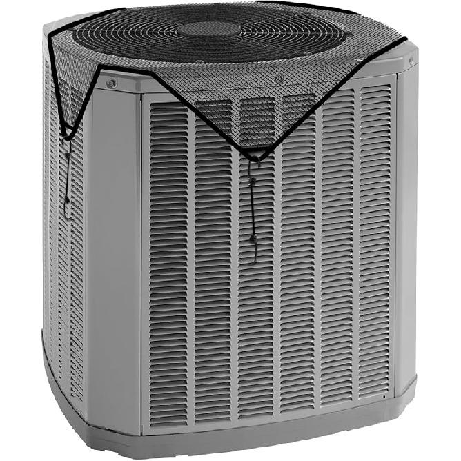 28"x28" Air Conditioner Cover AC Unit Top Mesh Cover for Outside Unit with Bungee Cords, Leaf Guard Mesh Air Conditioner Cover