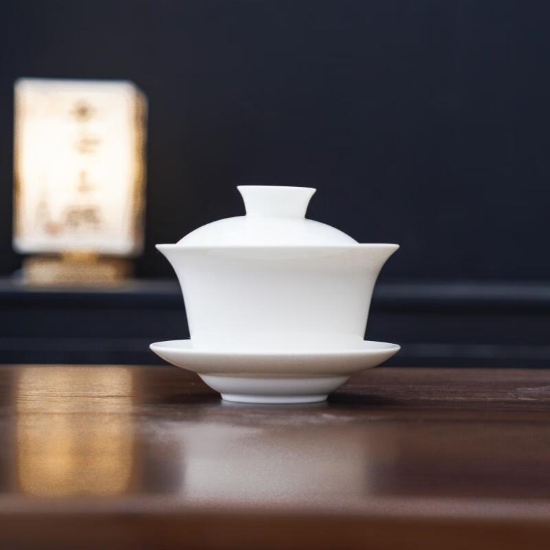 White Porcelain Gaiwan Tea Bowl