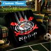 Custom Name Corinthians Team Crest Blanket Lightweight Ideal Bedding Blanket Perfect for Travel, Camping, Living Rooms, Sofas, Christmas gift
