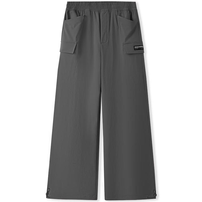 Skechers Męskie Casualowe Spodnie Sportowe o Prostym Kroju