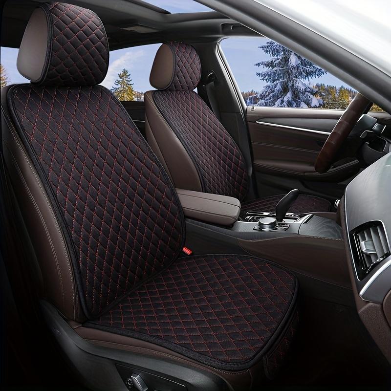 Universal Car Seat Cover Protector Linen Front Rear Cushion Protect Pad Mat Backrest For Auto Interior Truck Suv Van