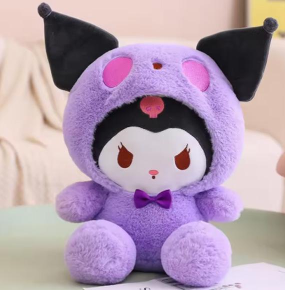 Peluche Sanrio Kawaii Sanrio Kuromi My Melody Cinnamoroll Giocattoli di Peluche Bambola Cuscino Anime Cartone Animato Regali per Bambini Decorazione Stanza Bambole.**