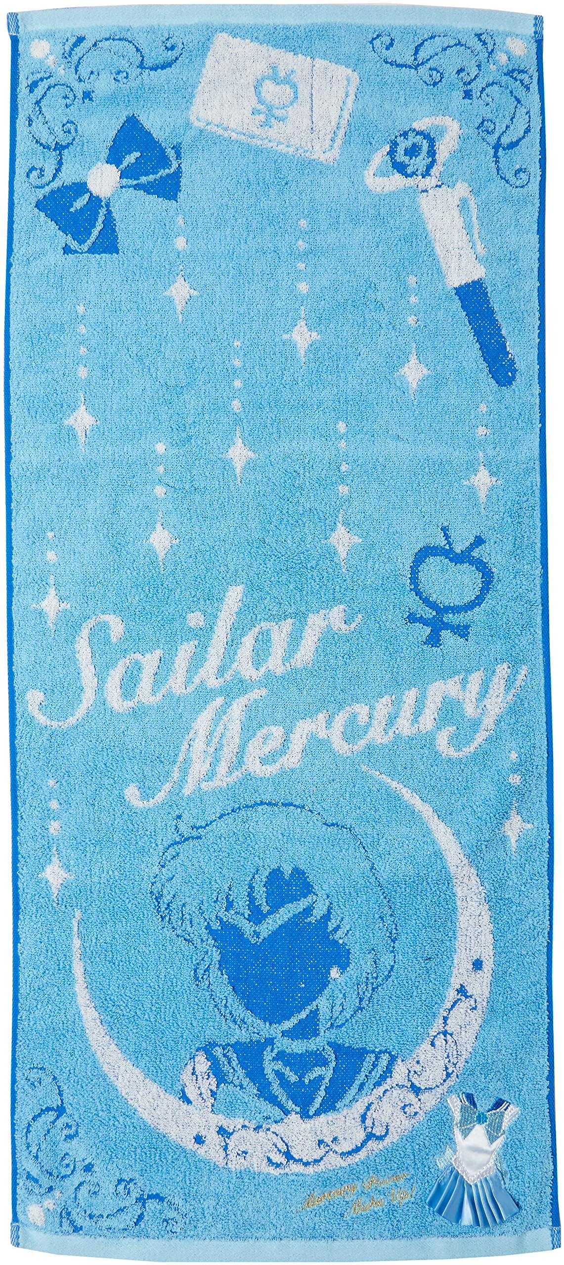 

BANDAI Sailor Moon Costume Face 4085000300 (Sailor Mercury) Towel, 100% Cotton,