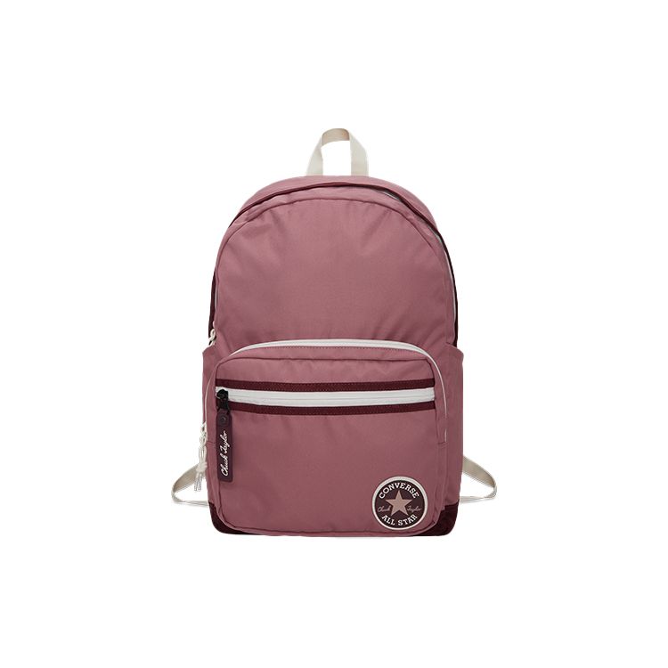 Converse Go 2 Multi-Pocket Large Capacity Polyester Backpack Unisex Backpacks Peach-Pink 10023004-659 Peach Pink