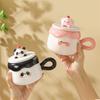 Yuan He Cute Pet Pudding Cartoon Mug with Lid - Perfect for Office or Birthday Gifts