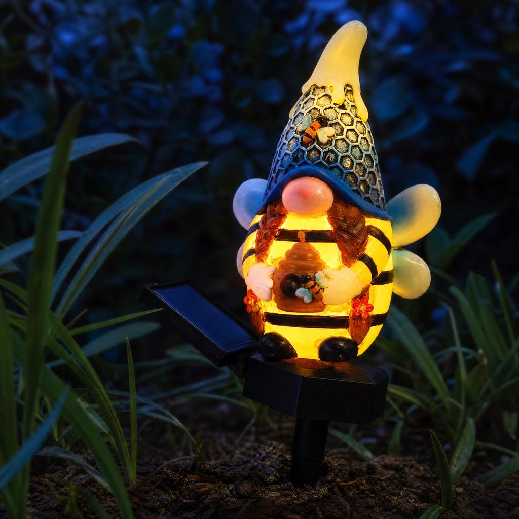 Garden Gnome Stake Light Resin Outdoor Decorative Lamp