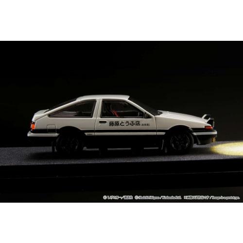 HJ64 1/64 Toyota Sprinter Trueno GT APEX (AE86) / Initial D Engine Model with Wataru Akiyama Finished Product
