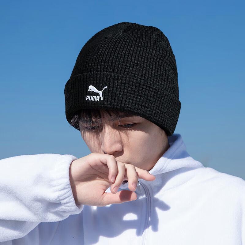 PUMA Unisex Black Knitted Beanie