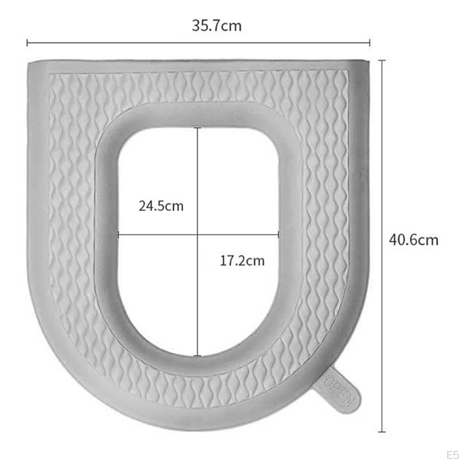 Чехол на сиденье унитаза для ванной комнаты — фото 5