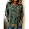 Summer Casual Women's Half Sleeve Shirt, Fashion 3D Stereo Print, Loose Simple Version Skin-Friendly Breathable Daily Top