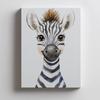 Plakat Wesoła Zebra Plakat Wesoła Zebra, 30X40 Cm, Rama Aluminiowa Czarna, Papier Matowy 230 Gsm