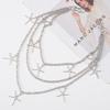 Punk Pentagram Metal Waist Chain - Versatile Street Style Fashion Accessory