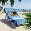 Coventry City Print Beach Towel, Large Soft Quick Dry Towel for Beach Camping Swimming