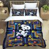 (Snoopy) Sunflower-Themed Printed Bedding Set: Featuring a duvet cover and pillowcases, this soft and comfortable set is availab