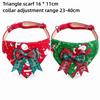 Adjustable Collar Pet Collar Bandana Cotton Fabric Holiday Pet Bib  Holiday Outings