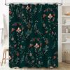 Green Floral Shower Curtain Decorate Your Bathroom with this Beautiful Pattern