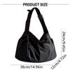 Adjustable Casual Shoulder Bag Solid Color Sports Messenger Bag Nylon Tote Bag  Commuting