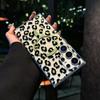 Suitable for Samsung S25u Mobile Phone Case Leopard Print S24 Magnetic Suction Case European and American Wind Plating S23plus Transparent Case