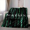 1pc The Matrix Flannel Throw Blanket - HD Printed Lightweight Soft Warm All-Season Blanket for Sofa, Bed, Travel, Camping 038