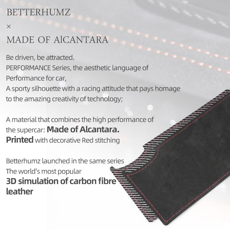 Betterhumz For Mazda 3 Axela 2010-2013 Made of Alcantara Center Console Water Cup Panel Trim Stickers Car Interior Accessories