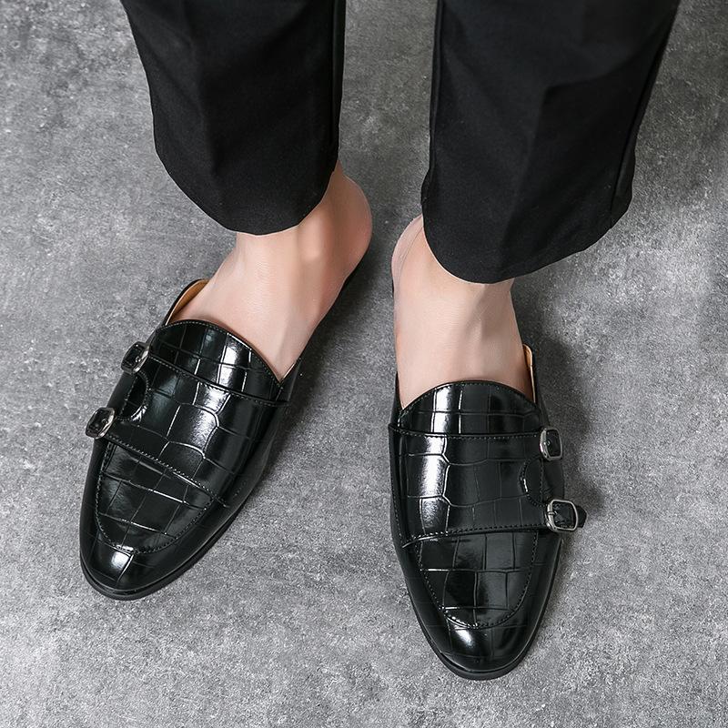 Módní pantofle Luxusní designérské Pánské polobotky Ležérní pantofle Pánské luxusní letní pantofle Kožené boty Pánské pantofle