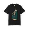 Outfielder Glove Graphic T-Shirt Black Front Print Comfort Colors 1717