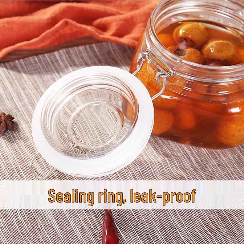 Food-Grade Glass Storage Jar for Nuts, Grains, Wine, Tea, and Honey