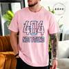 Fehler 404 Wortspiel nicht gefunden Druck T-Shirt Unisex Kurzarm Sommer Lässige Oberteile Lustiges Programmierer Geek Geschenk Unisex Unisex Streetwear