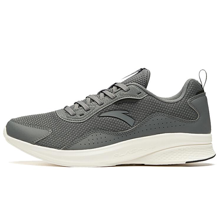 Anta Cushioning Slip Resistant Abrasion Resistant Breathable Lightweight Low top Running Shoes Men's Gray 112015579-2