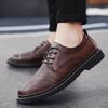 Summer Breathable British Style Business Dress Casual Black Leather Shoes Wedding Suit Best Man Shoes