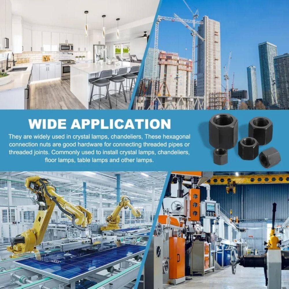 M 3 M 4 M 5 M 6 M 8 M 10 Hex Nuts Assortment Kit Nylon Hexagonal Nut Nylon Hex Nuts  Threading Tool