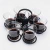 1/2Pcs Creative Tote Rack Carrier Portable Collapsible Rotatable 6-Cup Plastic Cup Holder For Party Wine Coffee Tea Drinks Cups