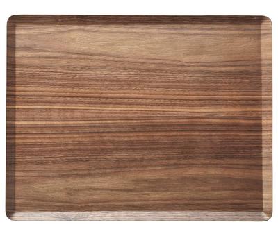 Setomono Honpo Plateau Rectangulaire en Noyer Noir 36cm [36 x 28 x 1cm, 334g] [Plateau en Bois] Restaurant, Hôtel, Café, Usage Commercial, Noir, Grand