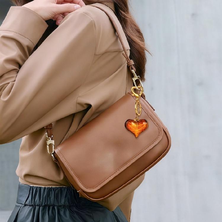 Fashionable Colorful Heart Shape Bowknot Keychain Ornament Trendy Accessories Gift Suitable For Women And Girls