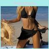 Classic Nylon Lace Bikini Set For Women With Backless Design For Swimming And Water Sports