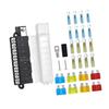8 Way Fuse Box Heat Shrink Connector with Transparent Cover Blade Fuses Blade Fuse Block Holder for Yacht Automobiles