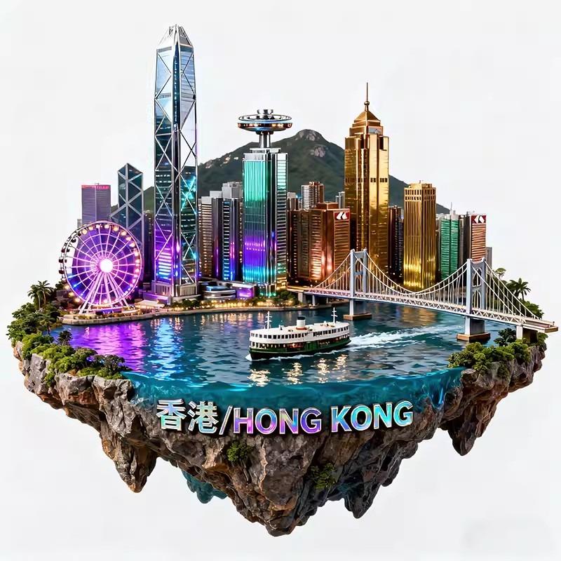 China Metal Fridge Stickers Hangzhou Souvenirs Huangshan Tianjin Guilin Guangxi Wuhan Xi An Zhangjiajie Fridge Magnets Gifts