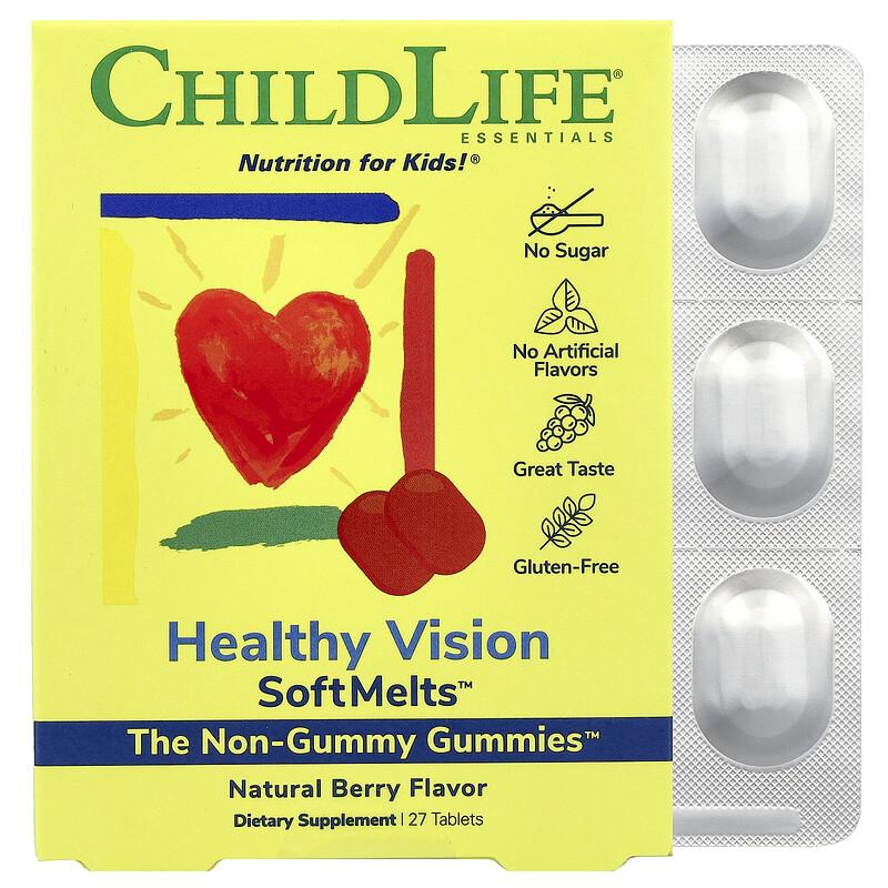 Healthy Vision SoftMelts™, Natural Berry, 27 Tablets