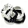 Padding Construction Top Knot Hair Hoop Polka Dot Pattern Hair Accessories  For Women