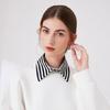Modern Black White Striped Faux Collar Insert Detachable Collar False Lapel Blouse Collar False Collar Fashion Statement