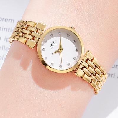 Fashion Medieval Exquisite Alloy Quartz Watch, Light Luxury Retro Niche High-Value Women'S Watch