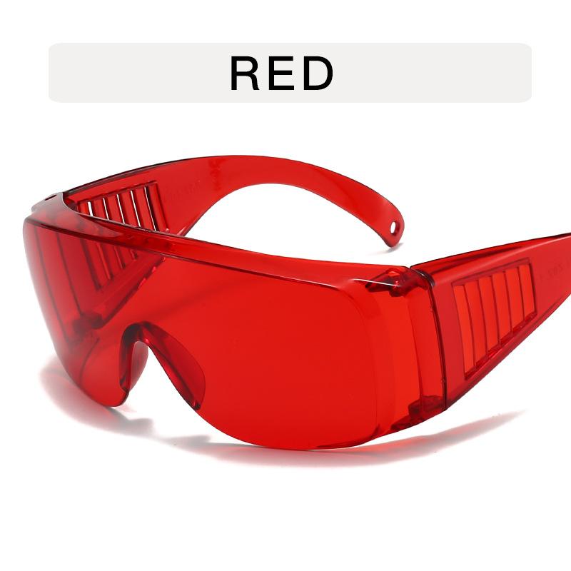 Large frame transparent goggles Personalized Internet celebrity glasses frame, Songkran goggles riding concave flat glasses