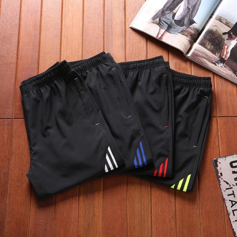 Summer Men 'S Shorts Pant Casual Five -Point Pants Solid Color Beach Pants Men 'S Sports Fitness Pant
