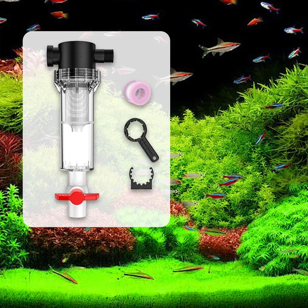 Three-in-one Fish Tank Filter Powerful Cleaning Insulation Box for Aquarium with Filter and Light