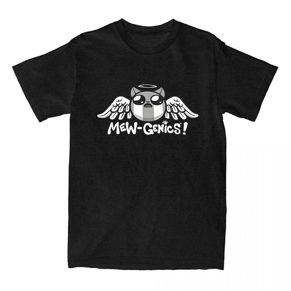 

MEWGENicS Cartoon Print T-shirt Unisex Streetwear Summer O-neck Short Sleeve Female Tshirts Casual Cotton Tees Top XS чёрный