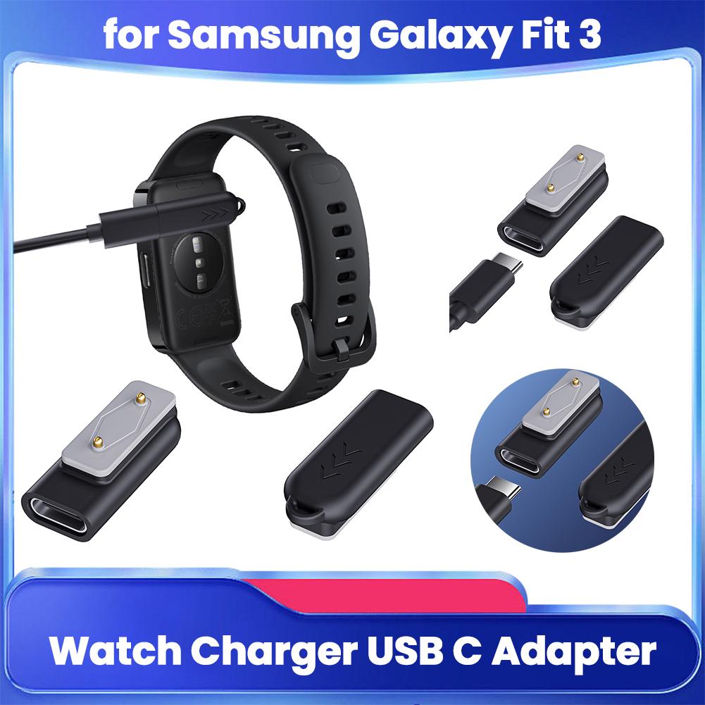 Type C Charger Adapter for Samsung Galaxy Fit3 Right Angle Charging Cable Converter Charger Adapter for Huawei Watch Fit 3/Fit 2